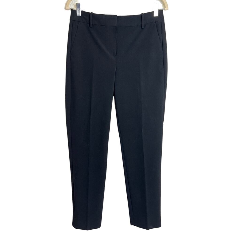 J.Crew Factory Womens Ruby Crop Pants Size 6 Black